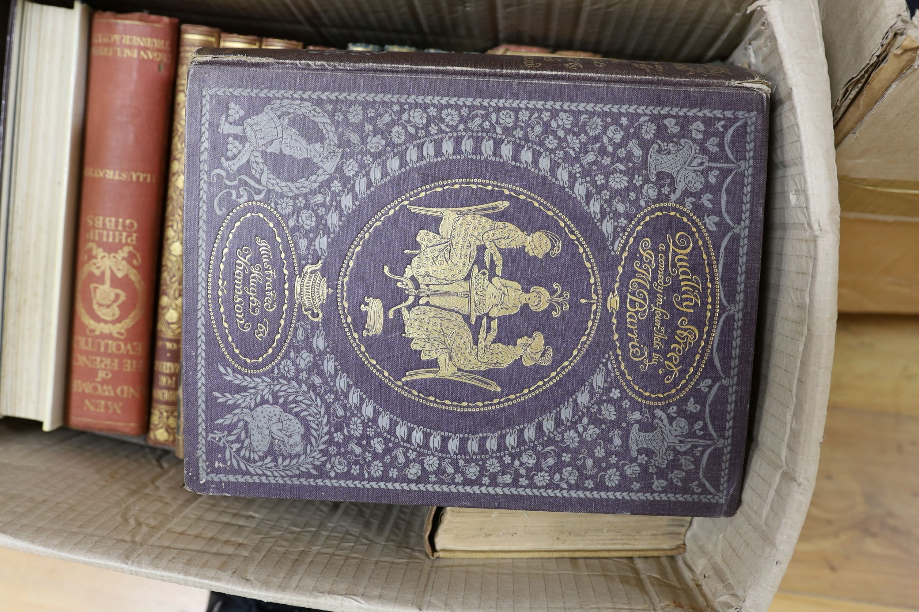 A large quantity of mixed books